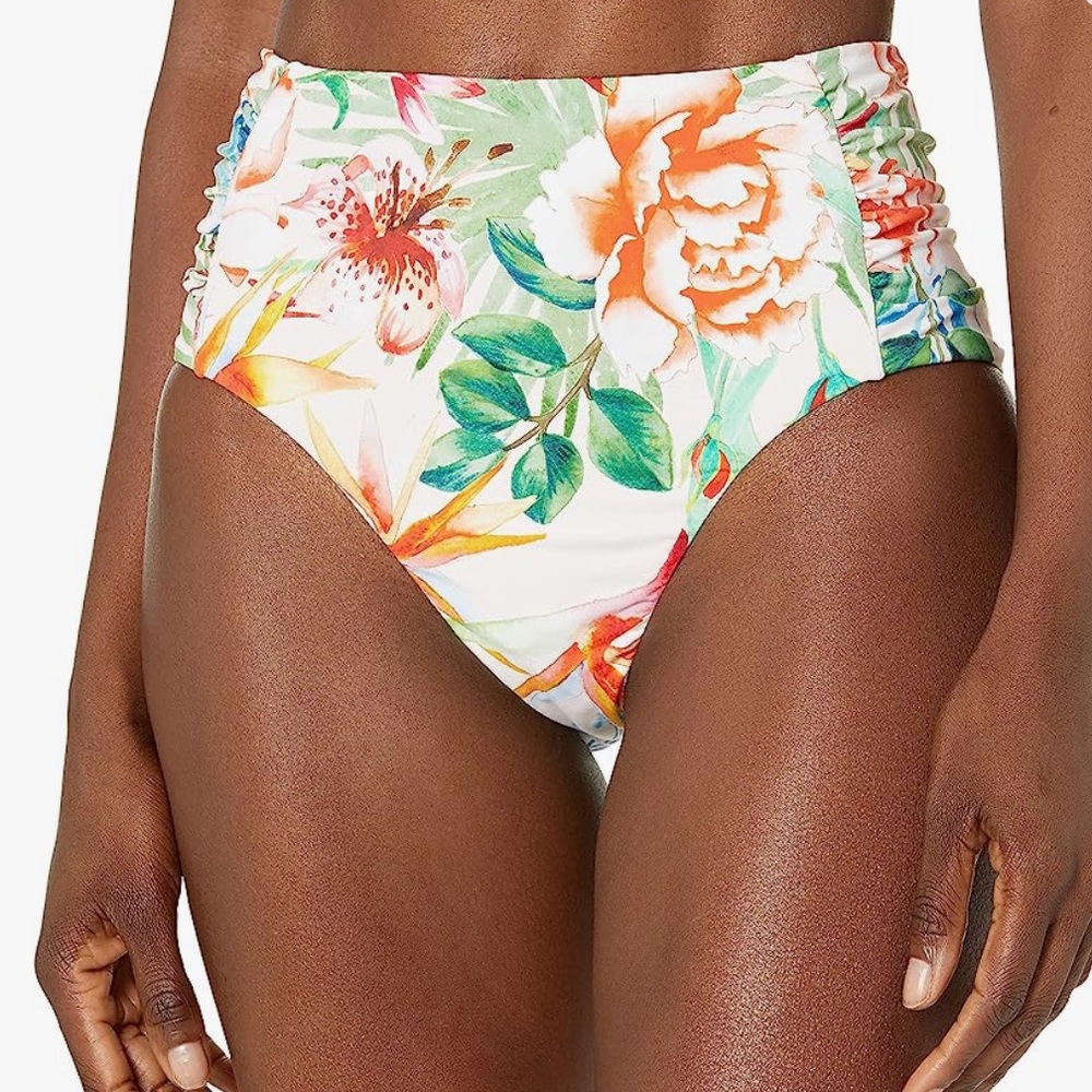 NWT Lucky Brand Women's Standard High Waist Hipster Bikini Swimsuit Bottom